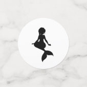 マーメイド白黒 コンフェッティ (スモール正面)