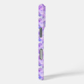 マーメイド皮膚ティール(緑がかった色)銀フェイクグリッターモノグラム Case-Mate iPhoneケース (裏面 / 右)