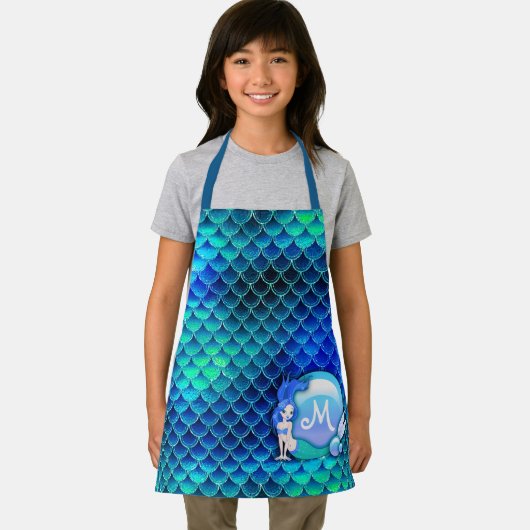 マーメイド真珠はかりで測とブルーID600 エプロン (インサイチュ)