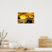 マーメイド砂漠ファンタジーアートポスター ポスター (キッチン)