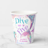 マーメイド第5誕生日ダイブインファイヴ紙 紙コップ (正面)