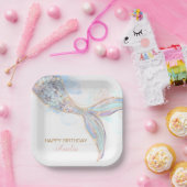 マーメイド紙プレート ペーパープレート (パーティー)