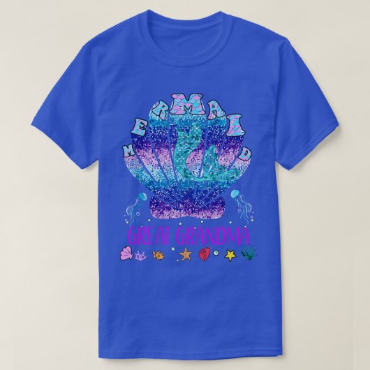 マーメイド素晴らしおばあちゃん彼女の女性マーメイドマッチングP Tシャツ (デザイン正面)