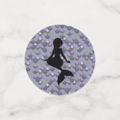 マーメイド結婚の黄色いピンクの緑の青 コンフェッティ (スモール正面)