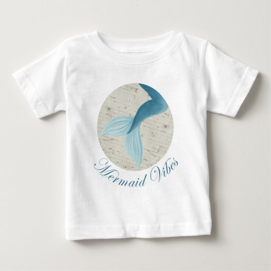 マーメイド絵を描コレクション ベビーTシャツ (正面)