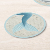 マーメイド絵を描コレクション ラウンドペーパーコースター (アングル)