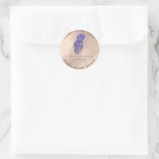 マーメイド美しいグリッターラッシュメイクアップヘアドレッサー ラウンドシール (バッグ)