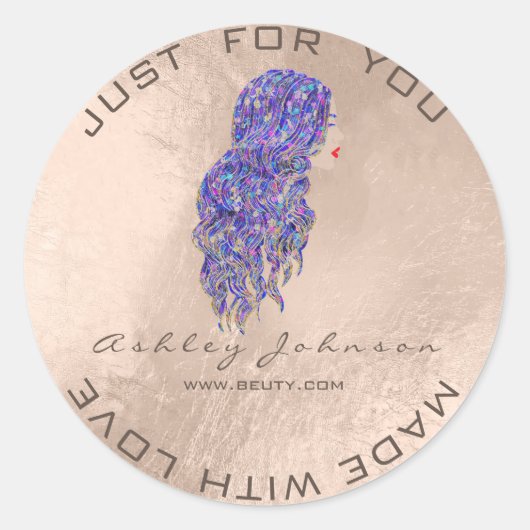 マーメイド美しいグリッターラッシュメイクアップヘアドレッサー ラウンドシール (正面)