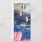 マーメイド美しい誕生日招待状 (裏面)