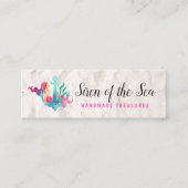 マーメイド航海のオンいかり水彩ソーシャルメディア スキニー名刺 (正面)