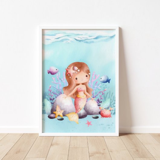 マーメイド航海のシーウォールアート ポスター