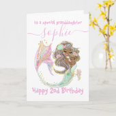 マーメイド航海の誕生日カード カード (黄色い花)