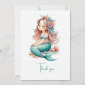 マーメイド航海の誕生日パーティー サンキューカード (正面)