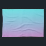 マーメイド色グラデーション紫色のピンクのアクアグラデーション キッチンタオル<br><div class="desc">マーメイドカラーグラデーション紫のピンクのアクアグラデーションホームアクセサリー。マーメイドカラーズルームアクセサリー</div>