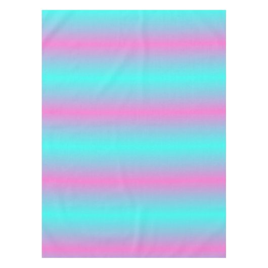 マーメイド色グラデーション紫色のピンクのアクアグラデーション テーブルクロス (正面)