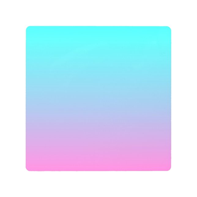 マーメイド色グラデーション紫色のピンクのアクアグラデーション メタルプリント (正面)