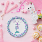 マーメイド誕生日アンダーザシーパーティー ペーパープレート (パーティー)