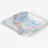 マーメイド誕生日アンダーザシーブルー紙プレート ペーパープレート (傾斜あり)