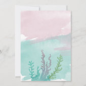 マーメイド誕生日アンダーザシー招待状 招待状 (裏面)