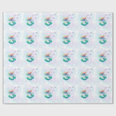 マーメイド誕生日アンダーザシー ラッピングペーパー (フラット)