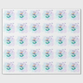 マーメイド誕生日アンダーザシー ラッピングペーパー (フラット)