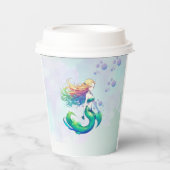 マーメイド誕生日アンダーザシー 紙コップ (正面)