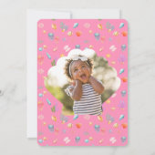 マーメイド誕生日オンダーザシーフォト 招待状 (裏面)