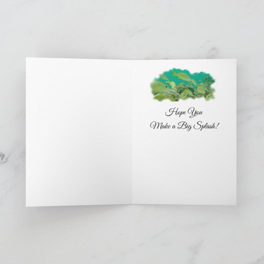 マーメイド誕生日カードバイバーベモネアート サンキューカード (内部)