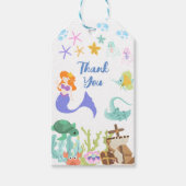 マーメイド誕生日ギフトラベル ギフトタグ (正面)