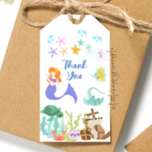 マーメイド誕生日ギフトラベル