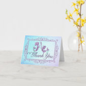 マーメイド誕生日サンキューカード カード (黄色い花)