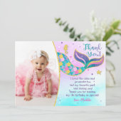 マーメイド誕生日サンキューカード サンキューカード (スタンド正面)