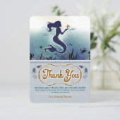 マーメイド誕生日サンキュー サンキューカード (スタンド正面)