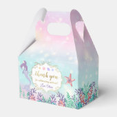 マーメイド誕生日ザシーアンダーザシーパーティーありがとう フェイバーボックス (裏面サイド)