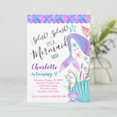 マーメイド誕生日スプラッシュ 招待状 (スタンド正面)