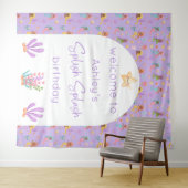 マーメイド誕生日バックドランドタペストリー タペストリー (インサイチュ(横))