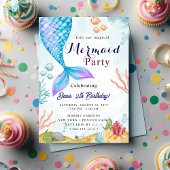 マーメイド誕生日バッシュ 招待状