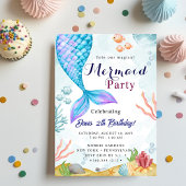 マーメイド誕生日バッシュ 招待状