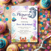 マーメイド誕生日バッシュ 招待状