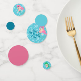 マーメイド誕生日パパーソナライズされたーティ コンフェッティ