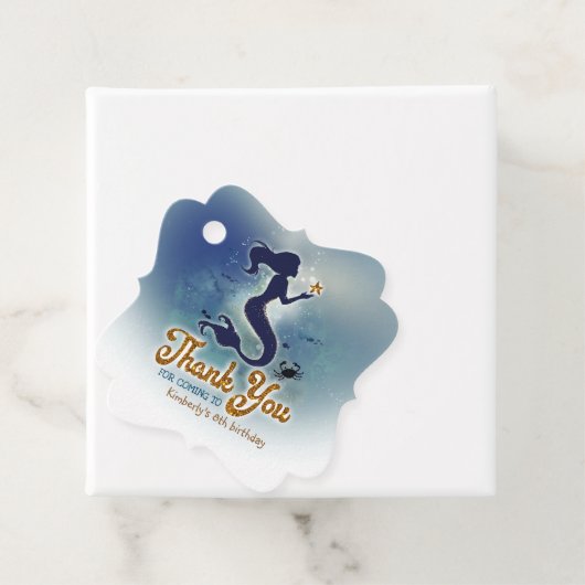 マーメイド誕生日パーティーありがとう フェイバータグ (インサイチュ)