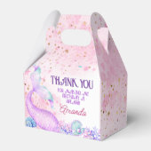 マーメイド誕生日パーティーありがとう フェイバーボックス (正面サイド)