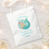 マーメイド誕生日パーティーのお気に入りバッグ フェイバーバッグ (クリップ留めされた状態)