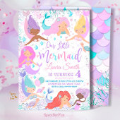 マーメイド誕生日パーティーの招待 招待状