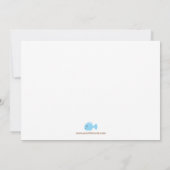 マーメイド誕生日パーティーの招待 招待状 (裏面)