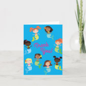 マーメイド誕生日パーティー カード (正面)
