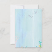 マーメイド誕生日パーティー サンキューカード (裏面)