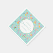 マーメイド誕生日パーティー スタンダードカクテルナプキン (角)