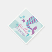 マーメイド誕生日パーティー スタンダードカクテルナプキン (角)