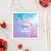 マーメイド誕生日パーティー スタンダードカクテルナプキン (インサイチュ)